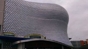 Birmingham has some pretty modern buildings -- this is Selfridges.