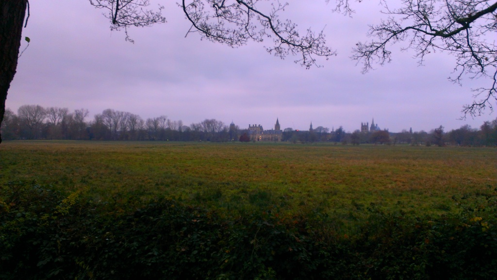 Christ Church College, seen from across their fields.