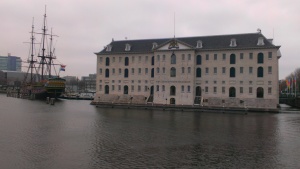 Another view with The Amsterdam at the side.