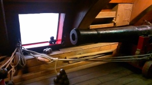 A well-defended ship!